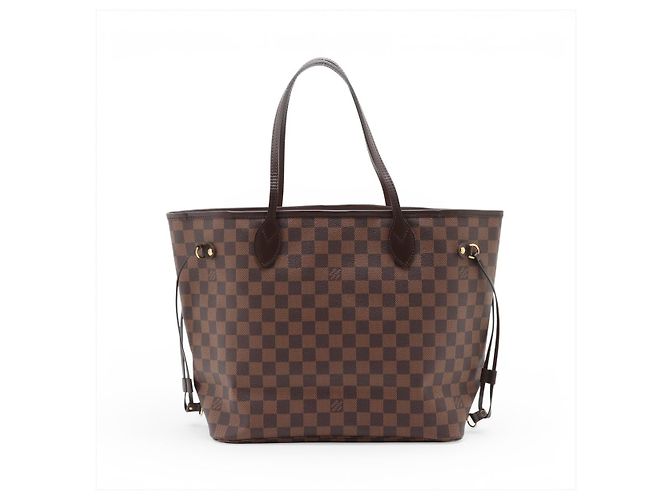 Louis Vuitton Borsa a tracolla Shopper Neverfull MM Canvas Neo Damier Ebene Marrone - vista 2