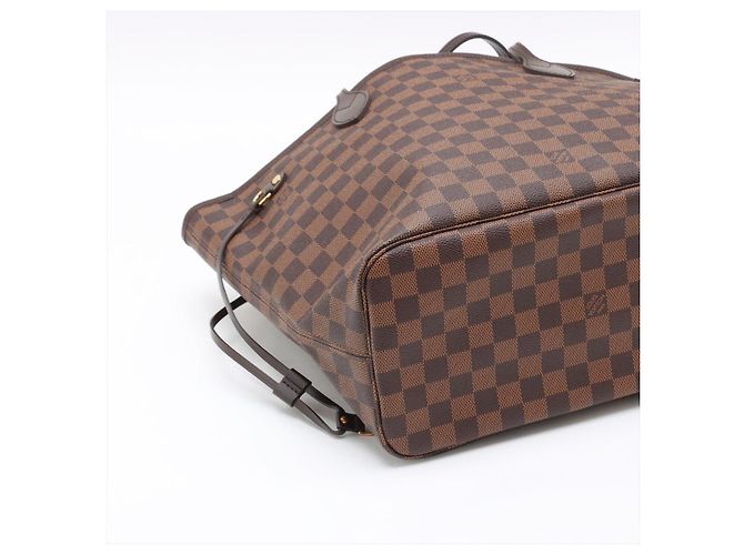 Louis Vuitton Borsa a tracolla Shopper Neverfull MM Canvas Neo Damier Ebene Marrone - vista 4