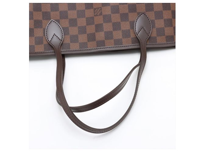 Louis Vuitton Borsa a tracolla Shopper Neverfull MM Canvas Neo Damier Ebene Marrone - vista 5