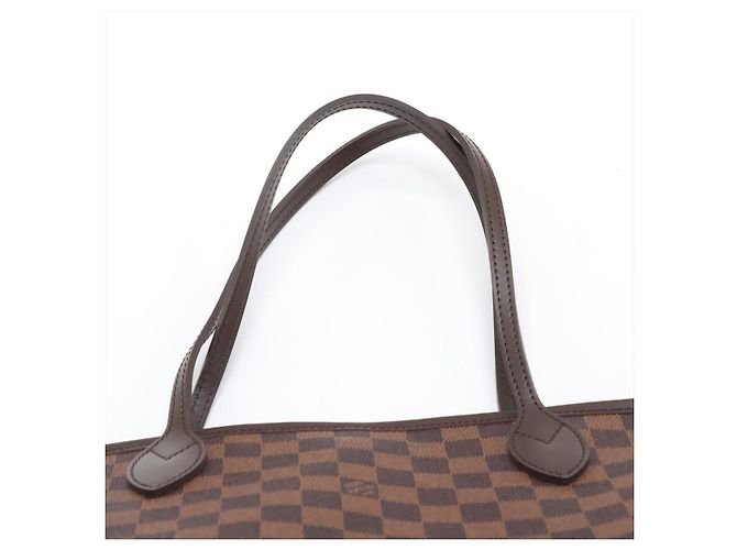Louis Vuitton Borsa a tracolla Shopper Neverfull MM Canvas Neo Damier Ebene Marrone - vista 6