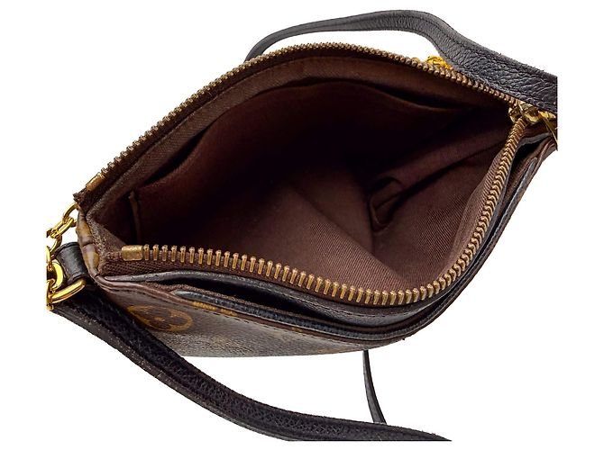 Louis Vuitton Clutch Pallas Canvas con catena Monogram Multicolore - vista 7
