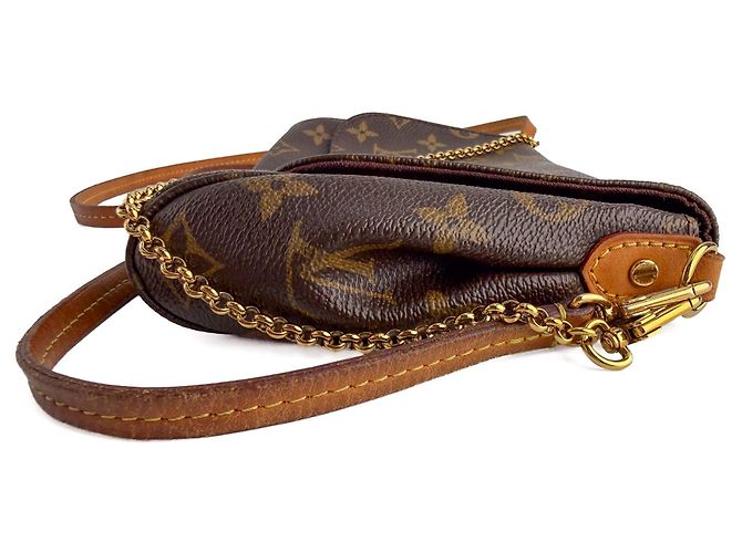 Louis Vuitton Borsa a pochette Favorite MM Canvas With Chain Bag Monogram Marrone - vista 3