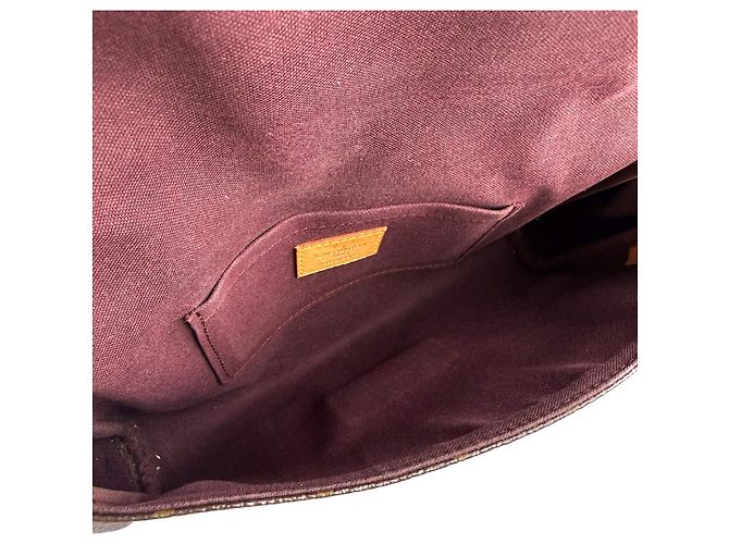Louis Vuitton Borsa a pochette Favorite MM Canvas With Chain Bag Monogram Marrone - vista 7