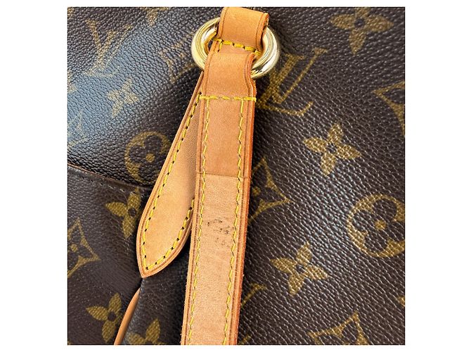 Louis Vuitton Borsa a tracolla shopper Totally GM in tela Marrone - vista 8