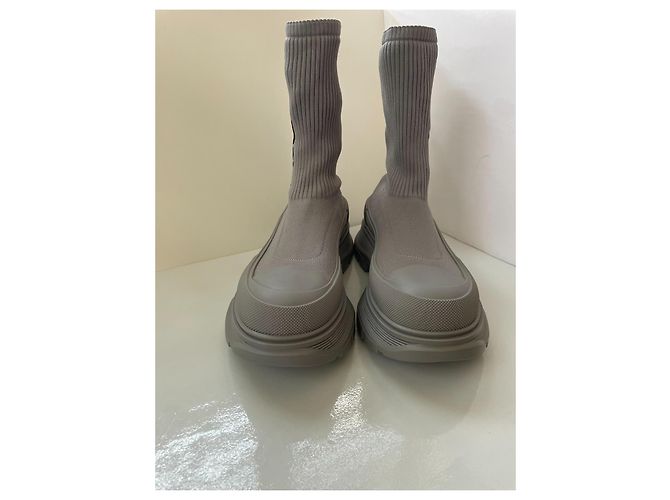 Alexander McQueen Sneakers Oversized Sole Sock - Grigio - vista 3