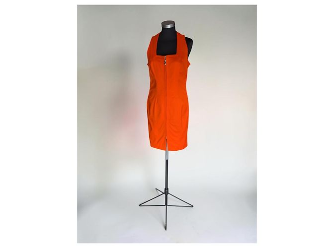Thierry Mugler Mugler Etuikleid Orange - Ansicht 2