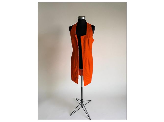 Thierry Mugler Mugler Etuikleid Orange - Ansicht 6