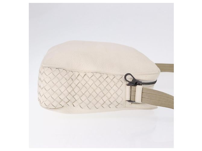 Bottega Veneta Intrecciato Shoulder Leather Bianco - vista 3