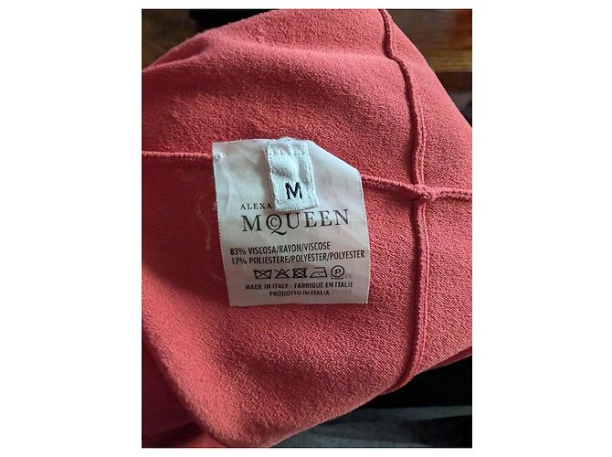 Alexander McQueen Strickkleid Godet Korallenrot - Ansicht 6