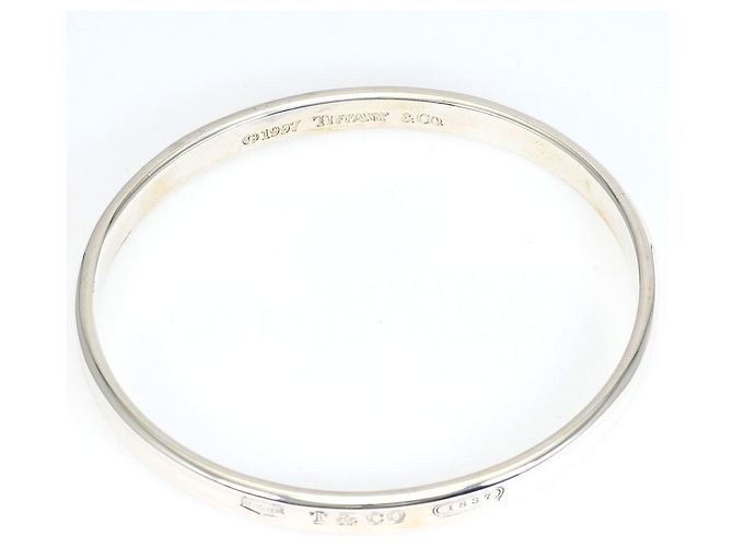 Autre Marque Tiffany & Co. 1837 Narrow Silver Bangle - Ansicht 2