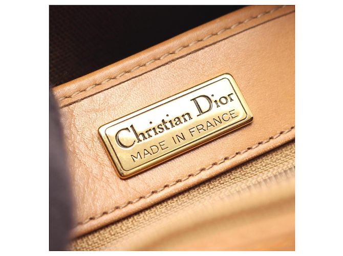 Borsa a tracolla Christian Dior Dior Honeycomb Marrone Nero - vista 4