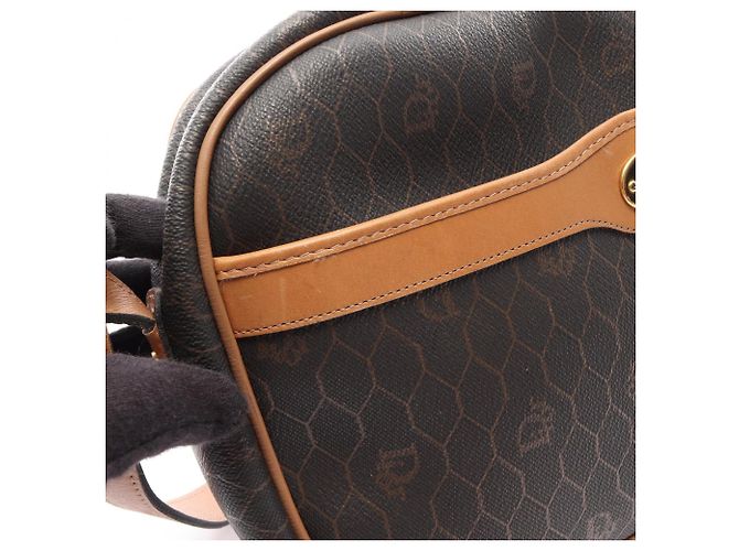 Borsa a tracolla Christian Dior Dior Honeycomb Marrone Nero - vista 7