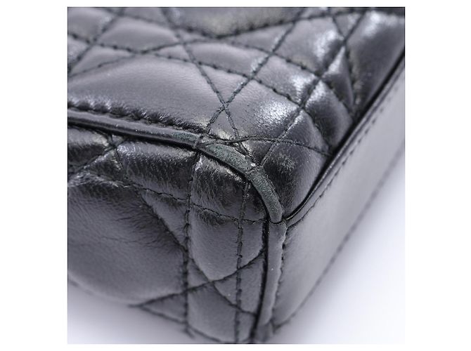 Borsa Christian Dior Dior Lady D-Joy Medium Cannage Nero - vista 8