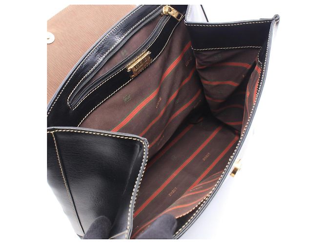 Borsa Loewe Velázquez Twist Marrone Nero - vista 3