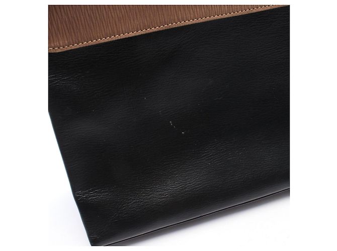 Borsa Loewe Velázquez Twist Marrone Nero - vista 5