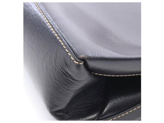 Borsa Loewe Velázquez Twist Marrone Nero - vista 7