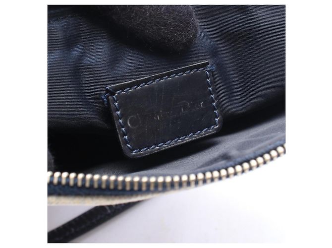 Christian Dior Saddle Bag - Handtasche mit Denim-Muster Braun Mehrfarben Marineblau - Ansicht 4