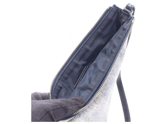 Christian Dior Saddle Bag - Handtasche mit Denim-Muster Braun Mehrfarben Marineblau - Ansicht 5