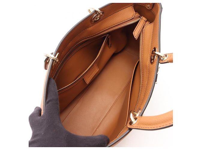Christian Dior Dior Lady D-Sire Large Borsa a mano 2-Way Marrone - vista 3