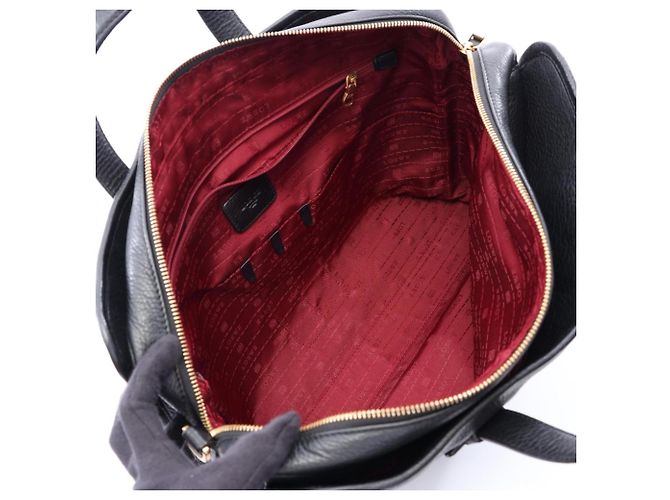 Loewe Heritage 2-Way Briefcase Handbag Black - view 3