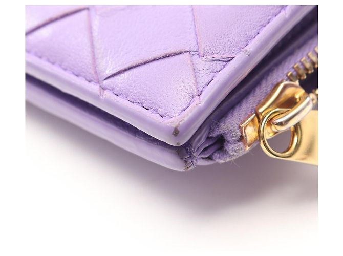 Cartera bi-fold Intrecciato Bottega Veneta Púrpura - vista 12