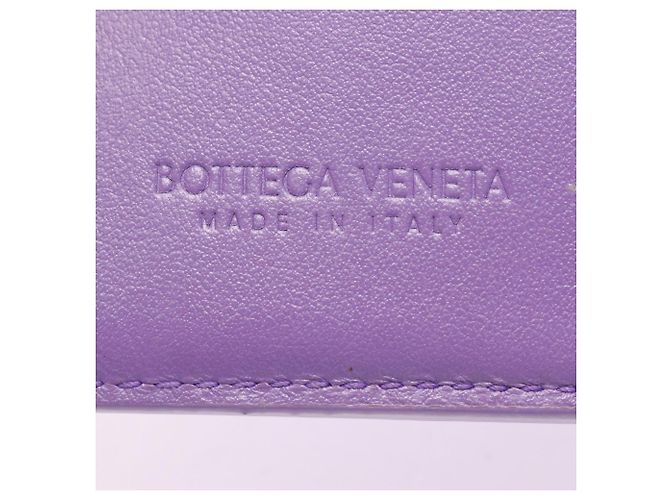 Cartera bi-fold Intrecciato Bottega Veneta Púrpura - vista 5