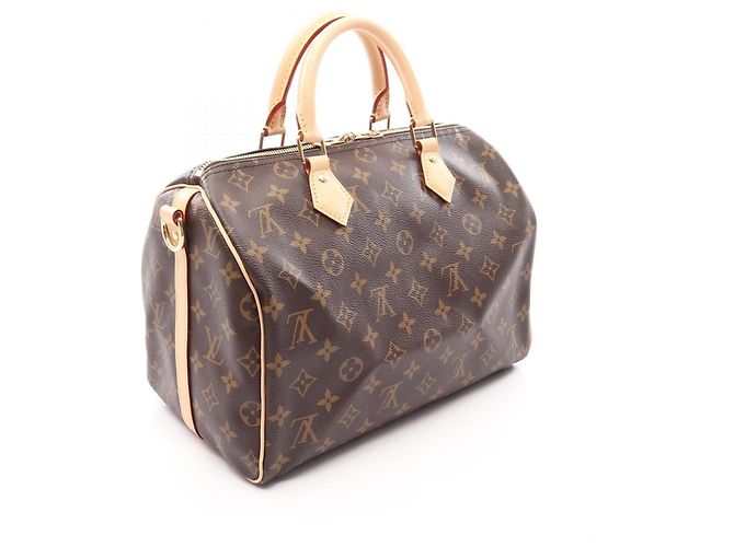 Borsa Louis Vuitton Speedy Bandoulière 30 Marrone - vista 2
