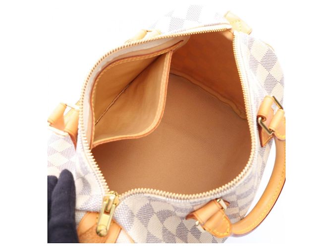 Borsa a mano Louis Vuitton Speedy 25 Bianco - vista 3