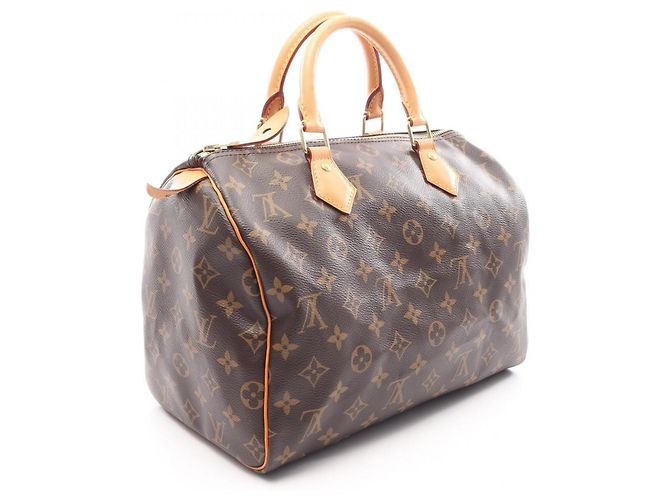 Borsa a mano Louis Vuitton Speedy 30 Monogram Marrone - vista 2