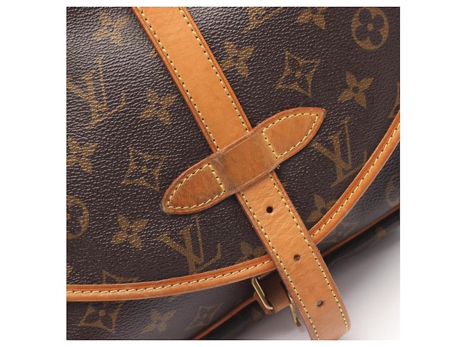 Borsa a tracolla Louis Vuitton Saumur 30 Marrone - vista 9