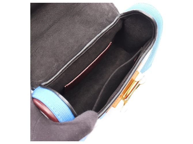 Borsa a tracolla Louis Vuitton Twist PM Blu Multicolore - vista 3