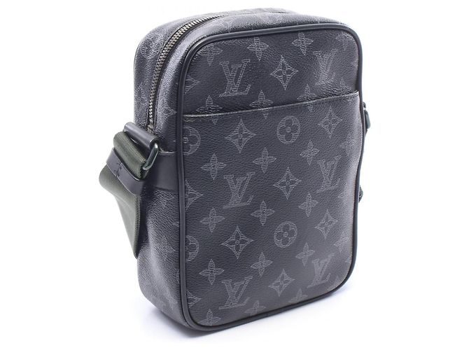 Borsa a tracolla Louis Vuitton Danube PM Vivienne Nero Bianco Cachi - vista 2