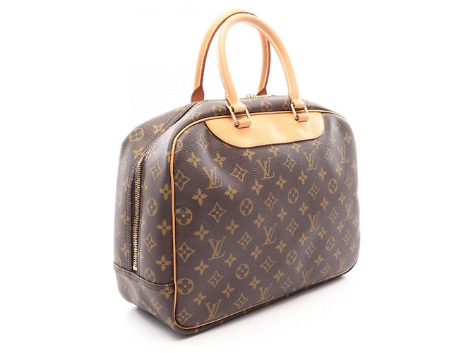 Borsa a mano Louis Vuitton Deauville Bowling Vanity Marrone - vista 2