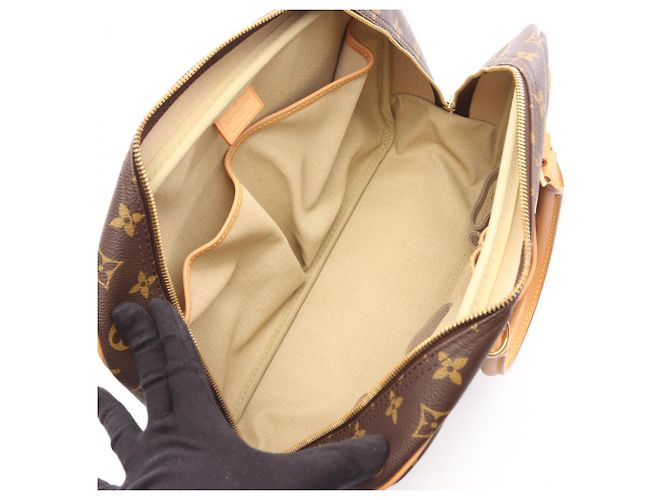Borsa a mano Louis Vuitton Deauville Bowling Vanity Marrone - vista 3
