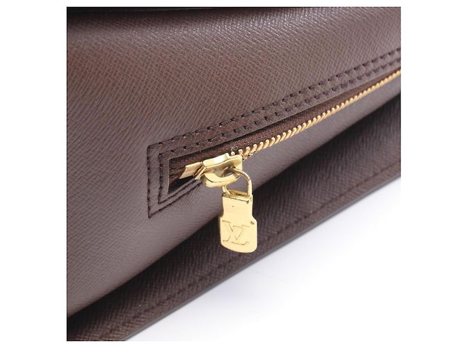 Louis Vuitton Triana Handtasche Braun Damier ebene - Ansicht 8