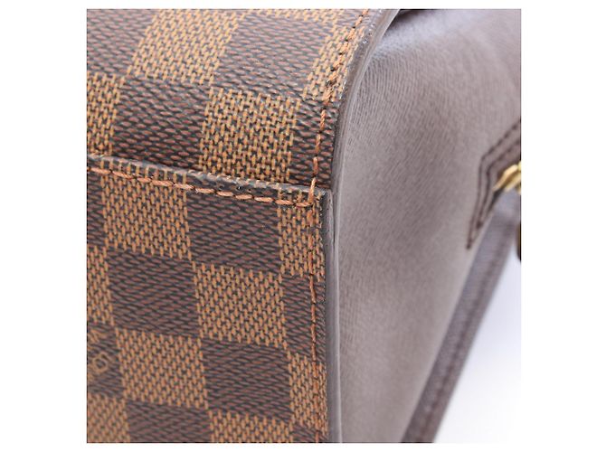 Louis Vuitton Triana Handtasche Braun Damier ebene - Ansicht 9