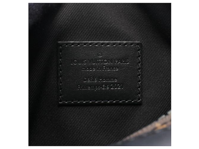 Borsa a tracolla Louis Vuitton Soft Trunk Monogram Macassar Marrone Nero Multicolore - vista 4