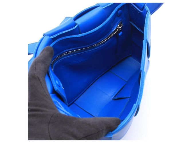 Borsa Maxi a Tracolla Cassette Bottega Veneta Blu - vista 3