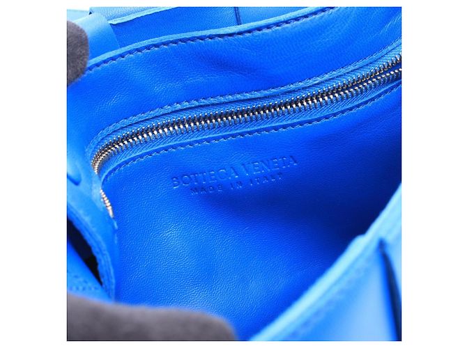 Borsa Maxi a Tracolla Cassette Bottega Veneta Blu - vista 4