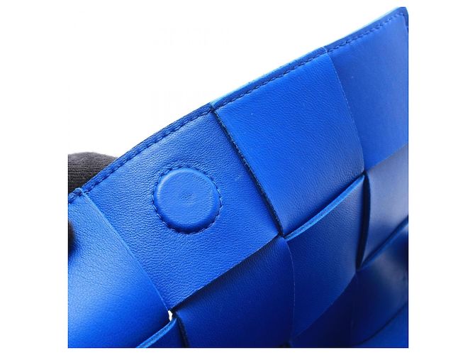 Borsa Maxi a Tracolla Cassette Bottega Veneta Blu - vista 5