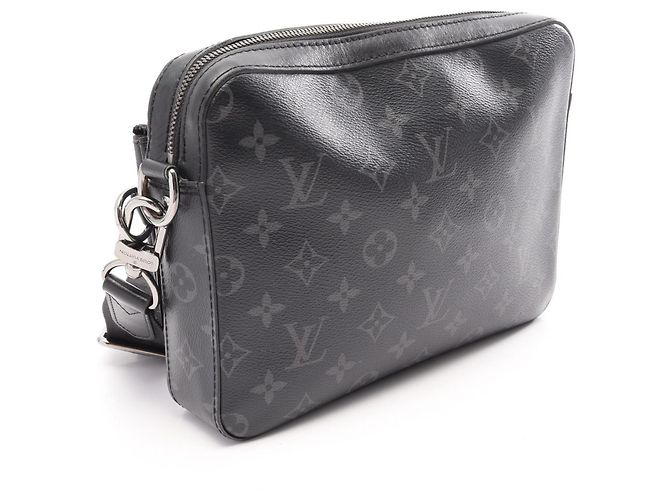 Borsa a tracolla Louis Vuitton Trio Messenger Marrone Nero - vista 2