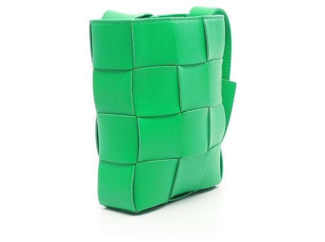 Borsa a tracolla Bottega Veneta Cassette Mini Verde - vista 2