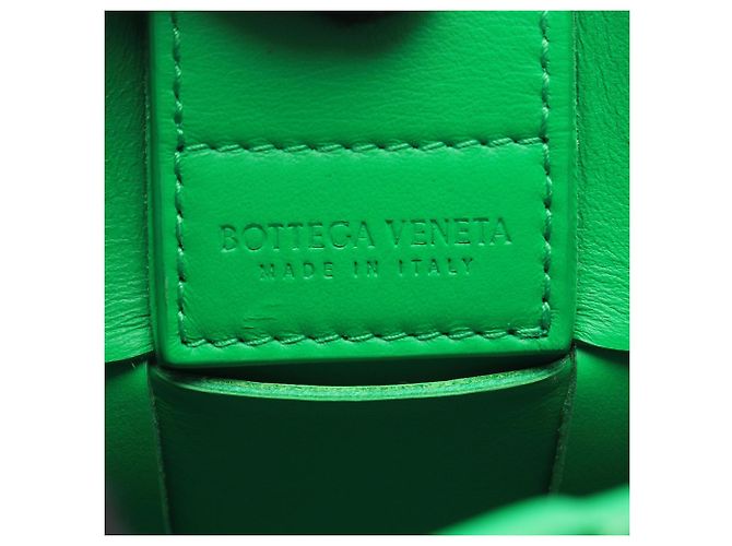 Borsa a tracolla Bottega Veneta Cassette Mini Verde - vista 4