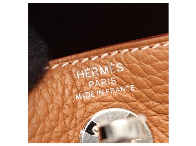 Hermès Borsa a tracolla Hermes Lindy Mini Marrone D'oro - vista 4
