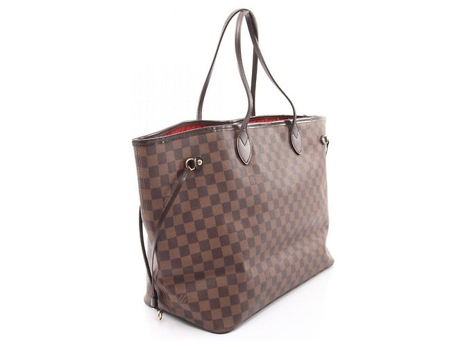Borsa Tote Louis Vuitton Neverfull GM Marrone Damier ebene - vista 2