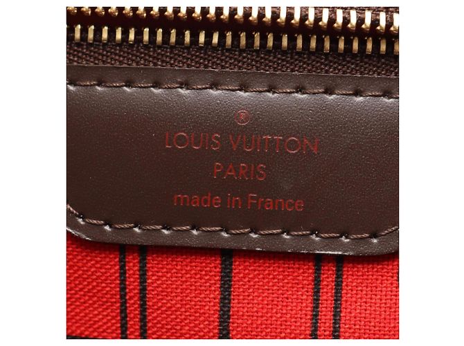Borsa Tote Louis Vuitton Neverfull GM Marrone Damier ebene - vista 4