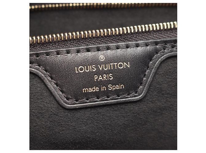 Bolso Tote Louis Vuitton Neverfull MM Castaño Negro Crudo - vista 4