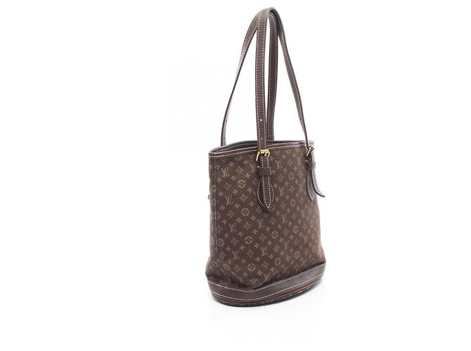 Bucket Borsa Tote Louis Vuitton Monogram Mini Lin Ebene Marrone Damier ebene - vista 2
