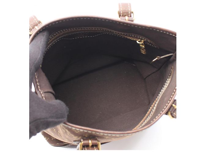 Bucket Borsa Tote Louis Vuitton Monogram Mini Lin Ebene Marrone Damier ebene - vista 3