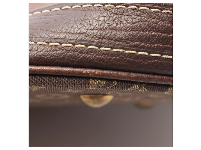 Bucket Borsa Tote Louis Vuitton Monogram Mini Lin Ebene Marrone Damier ebene - vista 7